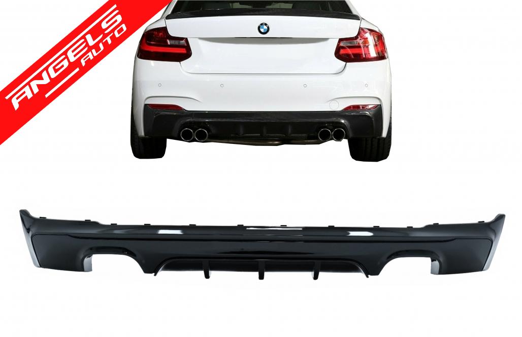 Difuzor Bara Spate dublu compatibil cu BMW Seria 2 F22 F23 2013-up M Performance - imagine 8