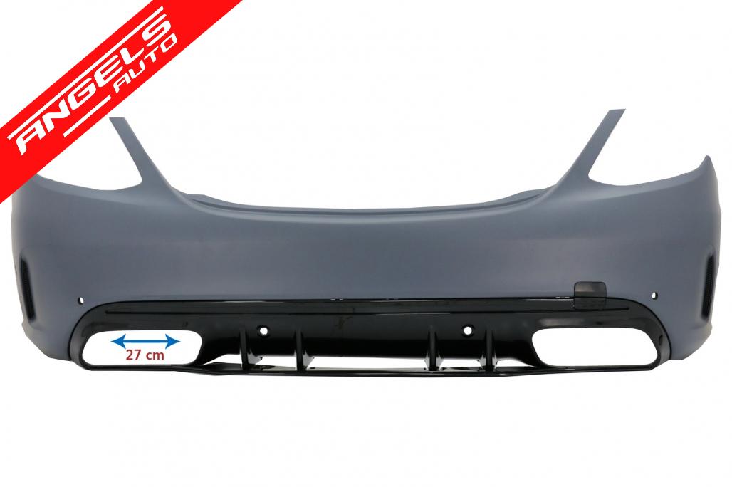 Bara Spate AMG compatibila cu Mercedes C-Class W205 Limousine (2014-2020) C63 Design - imagine 3