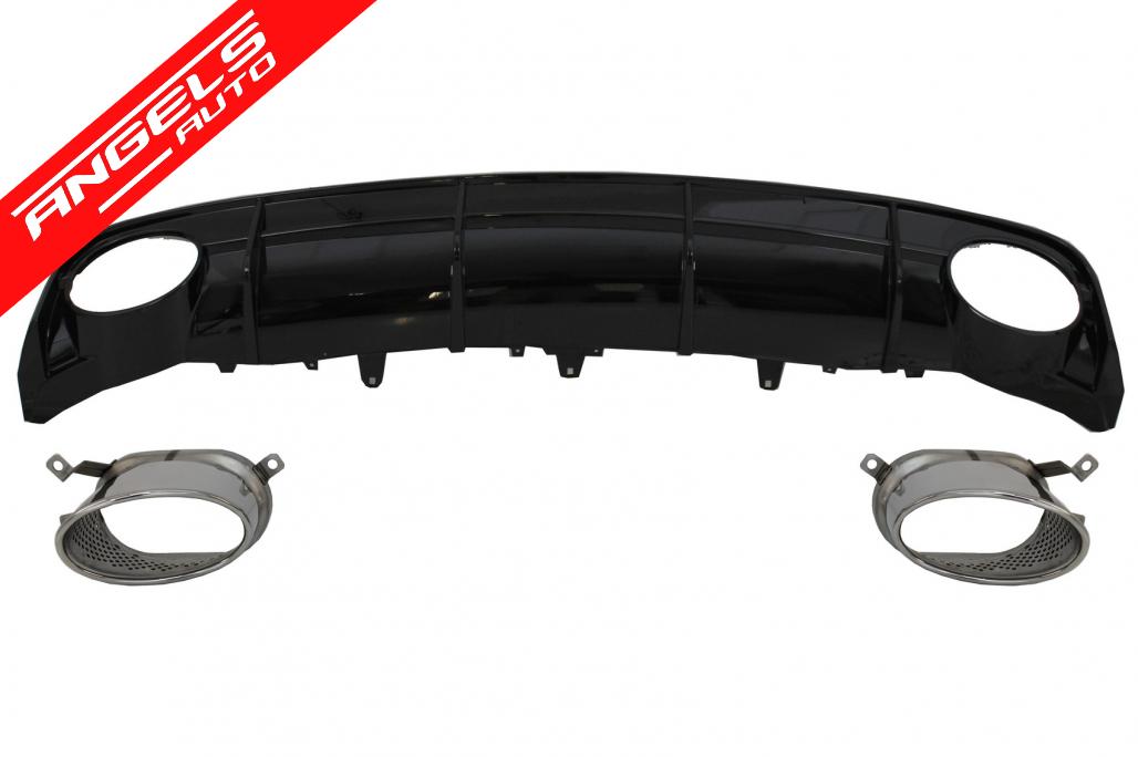 Difuzor Bara Spate compatibil cu Audi A6 4G Facelift (2015-2018) RS6 pentru S-line - imagine 2