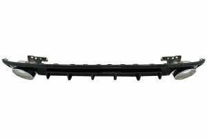 Difuzor Bara Spate cu Tobe compatibil cu Audi A6 C8 4K 2018-up RS6 Look Negru