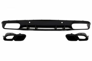 Difuzor compatibil cu Mercedes C-Class C205 Coupe 14-19 Facelift C63S AMG tobe negre