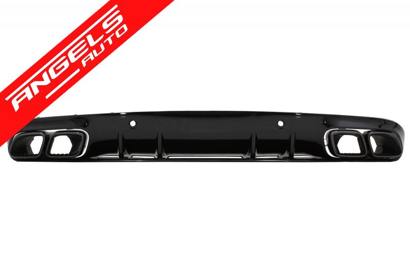 Difuzor compatibil cu Mercedes C-Class C205 Coupe 14-19 Facelift C63S AMG tobe negre - imagine 2