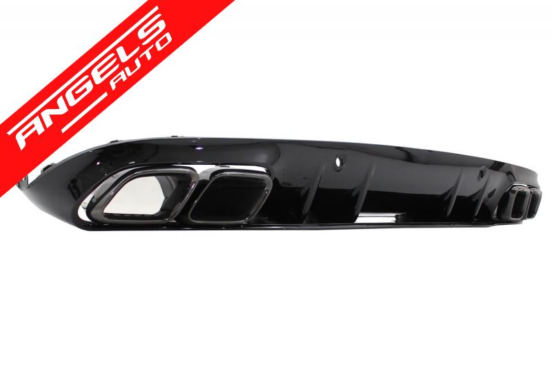 Difuzor compatibil cu Mercedes C-Class C205 Coupe 14-19 Facelift C63S AMG tobe negre - imagine 3