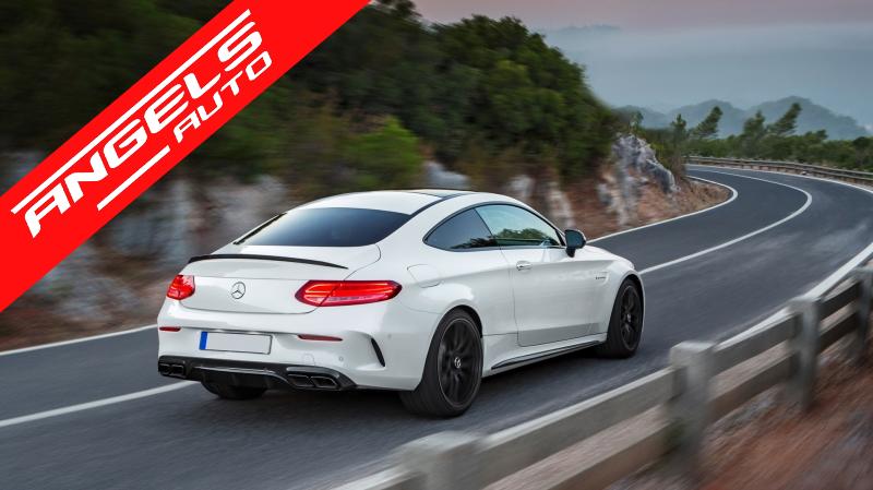 Difuzor compatibil cu Mercedes C-Class C205 Coupe 14-19 Facelift C63S AMG tobe negre - imagine 7