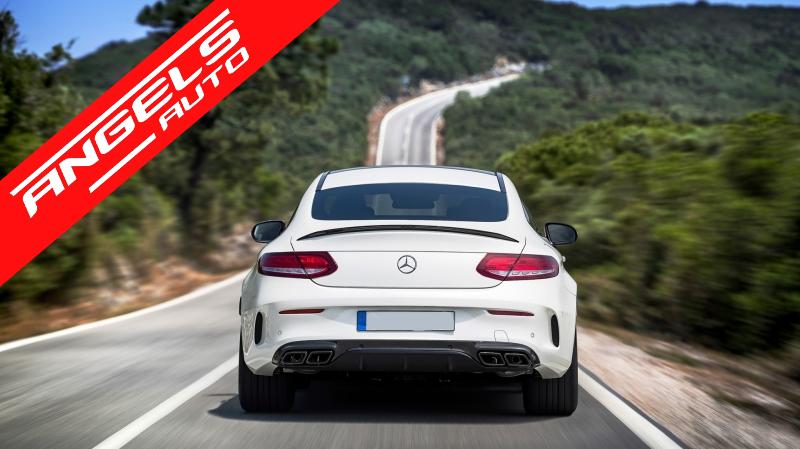 Difuzor compatibil cu Mercedes C-Class C205 Coupe 14-19 Facelift C63S AMG tobe negre - imagine 8