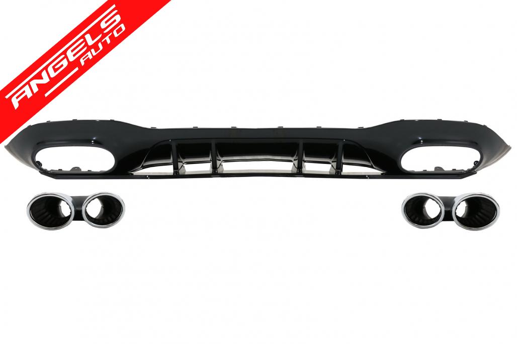 Difuzor Bara Spate compatibil cu Mercedes A-class W177 Hatchback (2018-Up) Crom