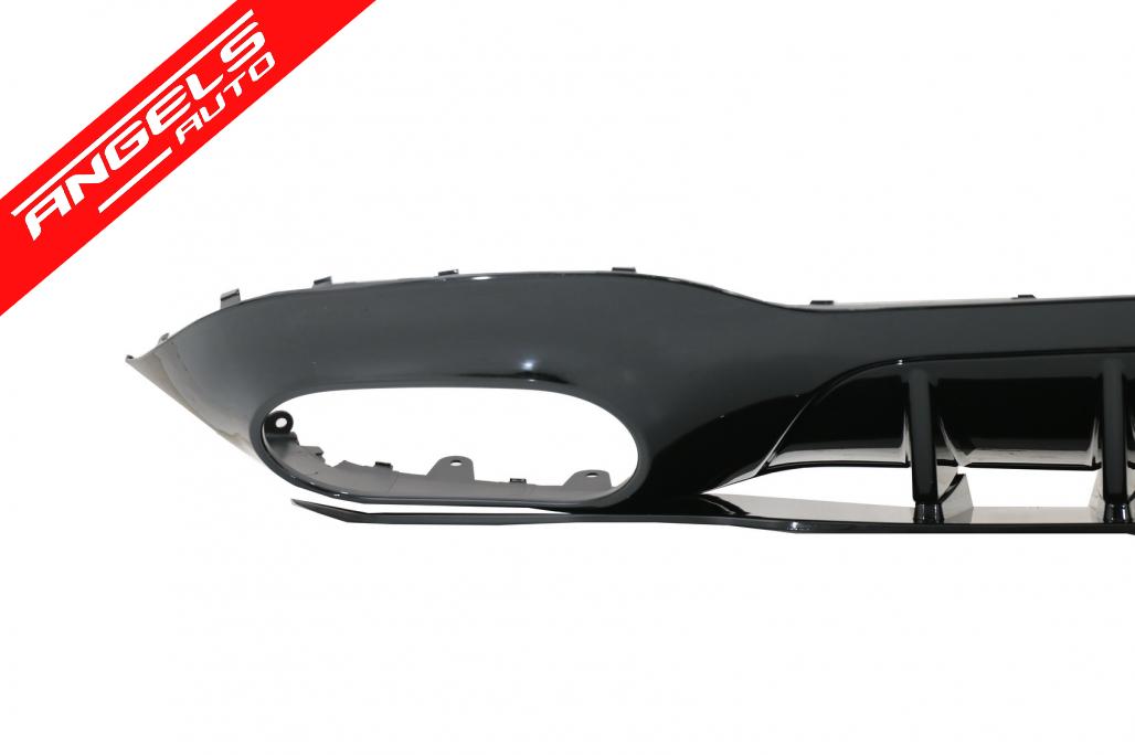 Difuzor Bara Spate compatibil cu Mercedes A-Class V177 Sedan 2018-up Evacuari Crom - imagine 3