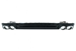 Difuzor Bara Spate cu Tobe compatibil cu Audi A6 C8 4K 2018-up S6 Design Argintiu