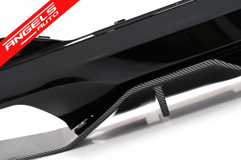 Difuzor Bara Spate cu tobe compatibil cu BMW G30 G38 540 M Performance Carbon Look - imagine 4