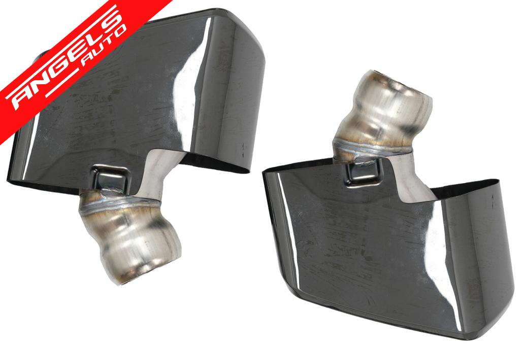 Difuzor Bara Spate cu tobe compatibil cu BMW G30 G38 540 M Performance Carbon Look - imagine 5