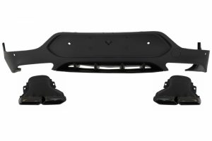 Difuzor cu Tobe Negre compatibil cu Mercedes GLC C253 COUPE (2015-Up) GLC63 Look