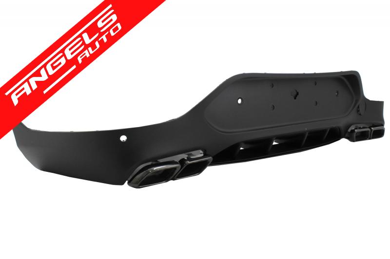 Difuzor cu Tobe Negre compatibil cu Mercedes GLC C253 COUPE (2015-Up) GLC63 Look - imagine 3