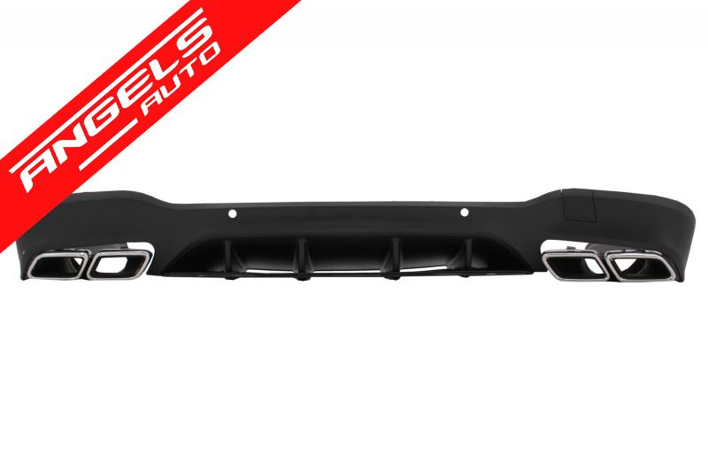 Difuzor Bara Spate compatibil cu Mercedes GLC X253 SUV (2015-Up) GLC63 Tobe Crom - imagine 2