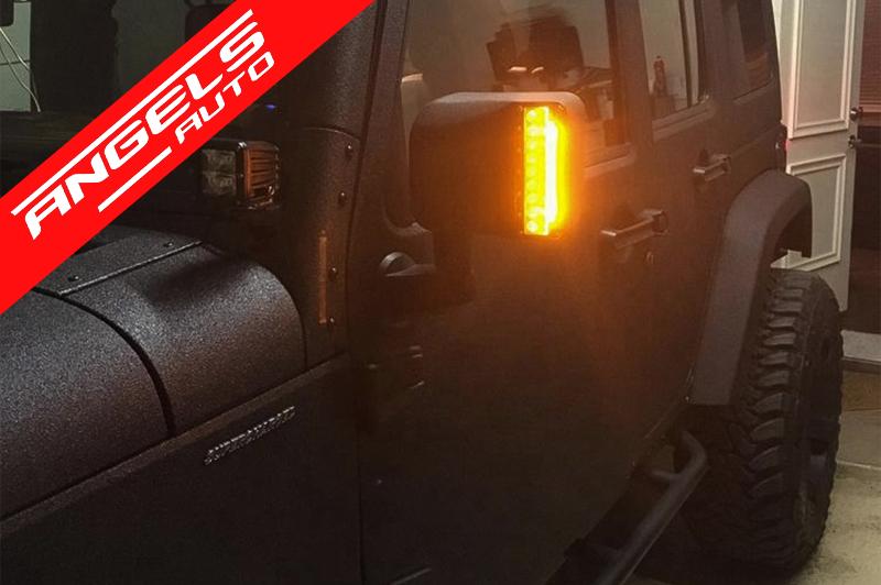 Capace Oglinzi LED compatibile cu Jeep Wrangler JK Rubicon (2007-2016) - imagine 8