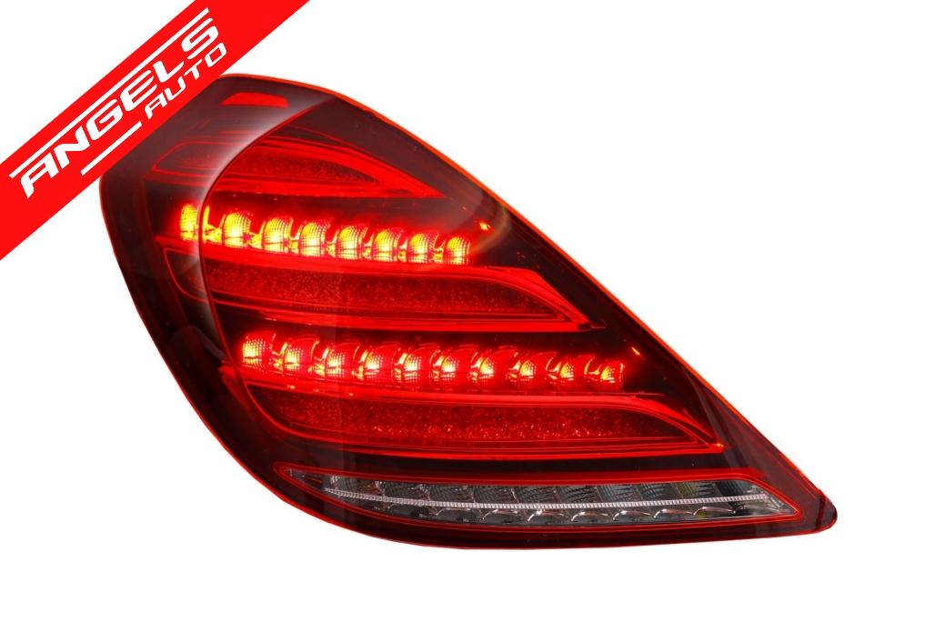 Stopuri Full LED compatibile cu Mercedes W222 (2013-2017) Semnalizare Dinamica Facelift Look - imagine 6