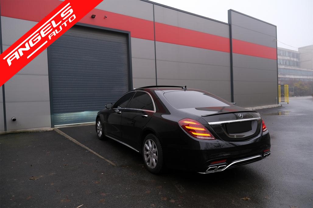 Stopuri Full LED compatibile cu Mercedes W222 (2013-2017) Semnalizare Dinamica Facelift Look - imagine 7
