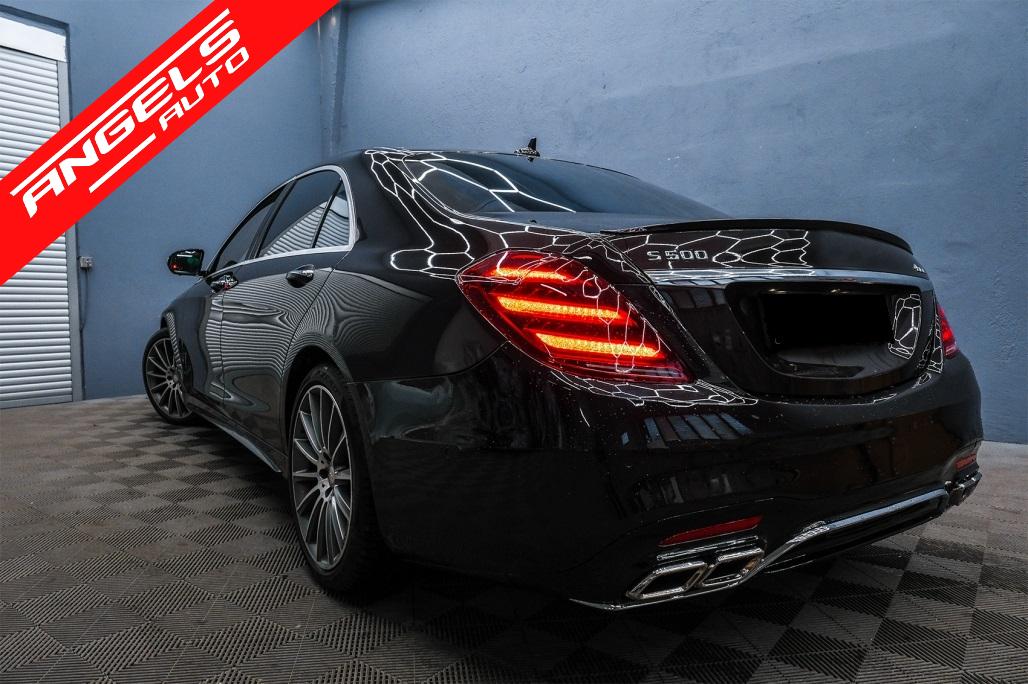 Stopuri Full LED compatibile cu Mercedes W222 (2013-2017) Semnalizare Dinamica Facelift Look - imagine 8