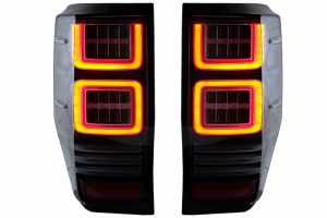 Stopuri LED compatibile cu Ford Ranger (2012-2018) Geam Clar cu Semnal Dinamic