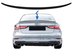 Eleron Portbagaj compatibil cu Audi A3 8V Sedan (2013-Up) Negru Mat