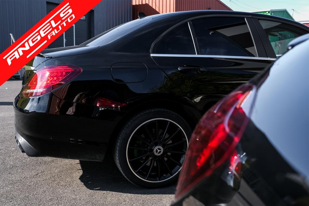 Eleron Portbagaj compatibil cu Mercedes C-Class W205 (2014-2020) Design Negru Lucios - imagine 5