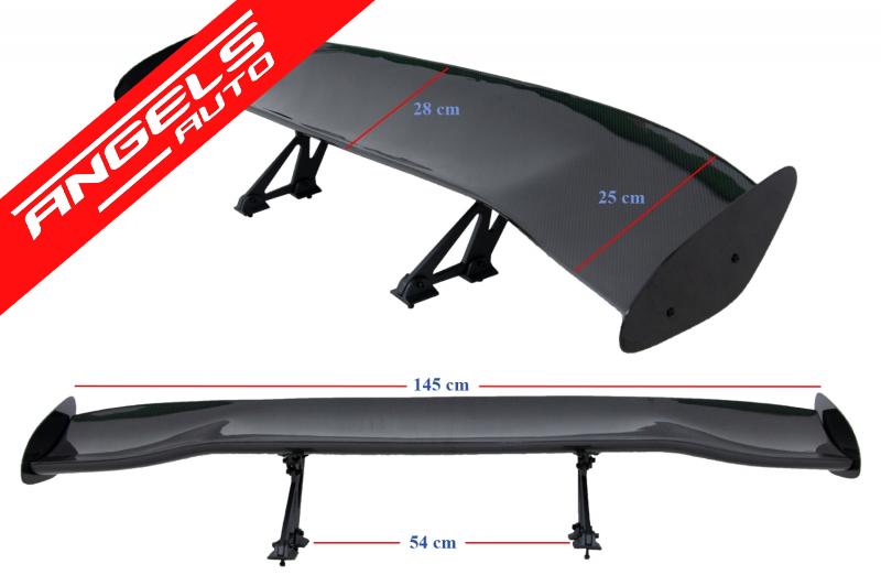Eleron Spoiler Universal Reglabil GT Design Carbon Real - imagine 7