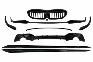 Kit aerodinamic compatibil cu BMW  Seria 3 G20 G21 (2018-Up) M Look Negru Lucios