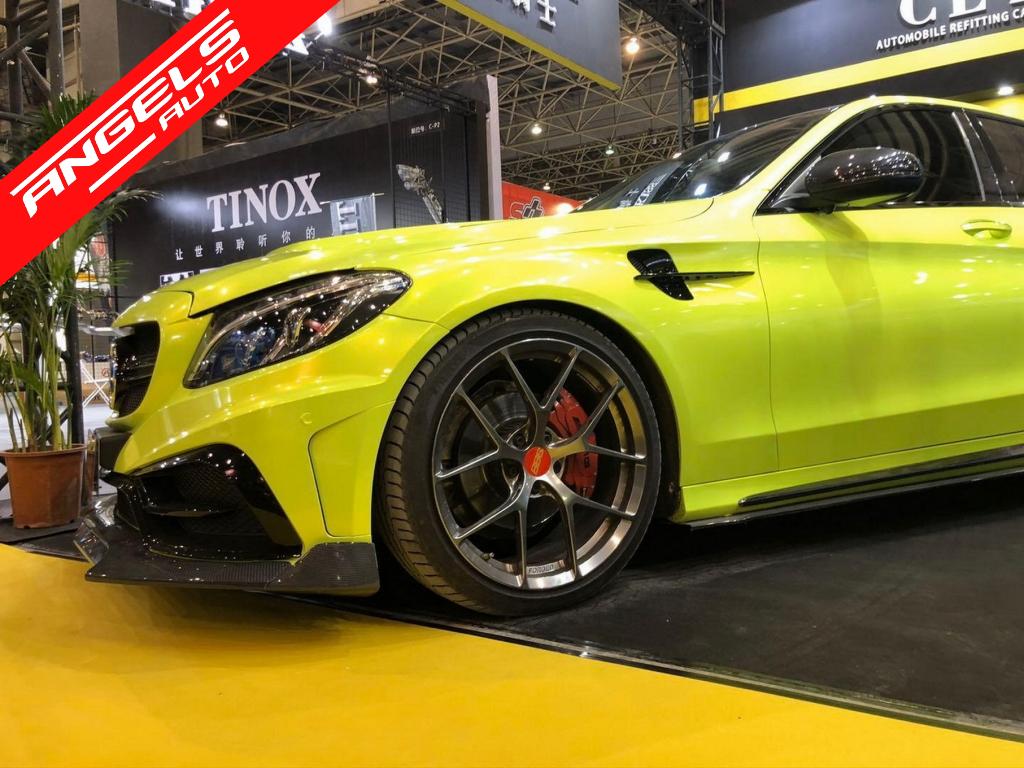 Prelungire Bara Fata compatibila cu Mercedes C-Class W205 S205 A205 C205 Carbon Real - imagine 7