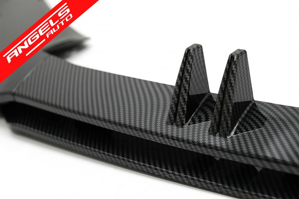 Lip Bara Fata compatibil cu Audi A4 B9 8W S-Line (2016-2018) Carbon Design - imagine 7