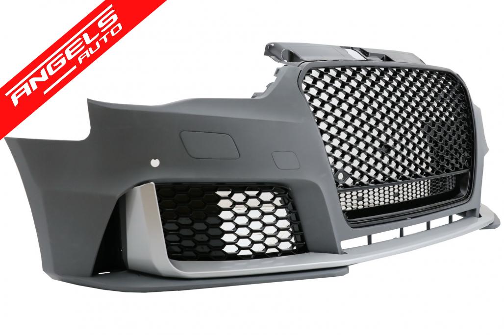 Bara Fata compatibila cu Audi A3 (2012-2015) Sedan Saloon RS3 Brilliant Black Look - imagine 3