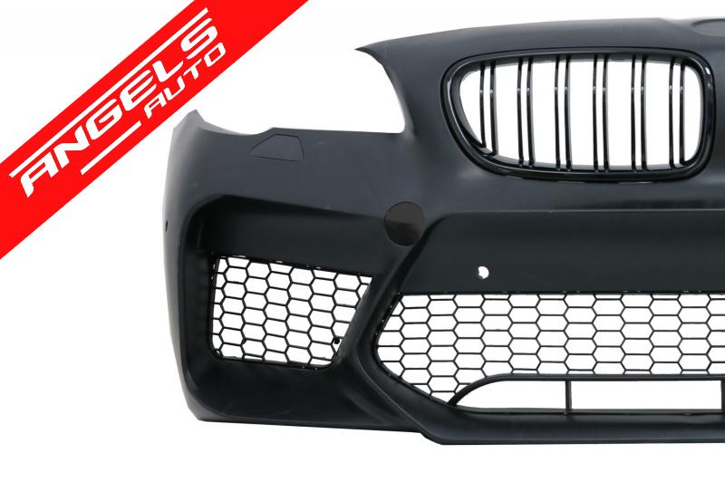 Bara Fata cu Grile compatibila cu BMW Seria 5 F10 F11 (2011-2017) M5 G30 Design - imagine 3