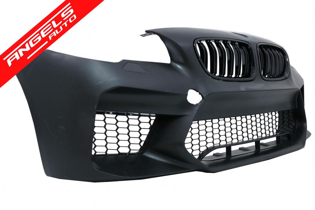 Bara Fata cu Nari compatibila cu BMW Seria 5 F10 F11 (2011-2017) M5 G30 Look Fara PDC - imagine 2