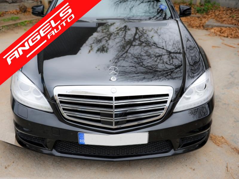 Grila fata compatibila cu Mercedes W221 S-Class (2011-2013) S63 S65 Facelift Design - imagine 4
