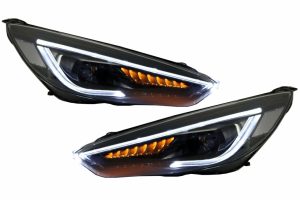 Faruri compatibile cu Ford Focus Mk3 RHD (2015-2017) LED Semnalizare Dinamica Design