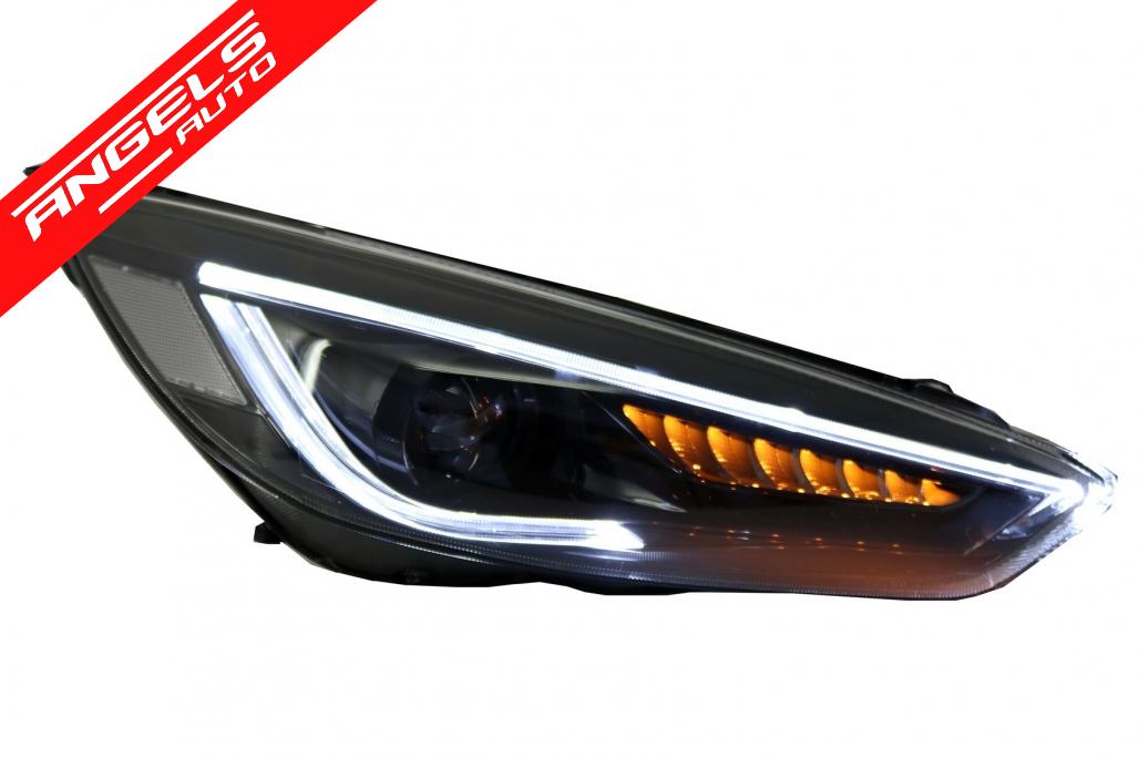 Faruri compatibile cu Ford Focus Mk3 RHD (2015-2017) LED Semnalizare Dinamica Design - imagine 4