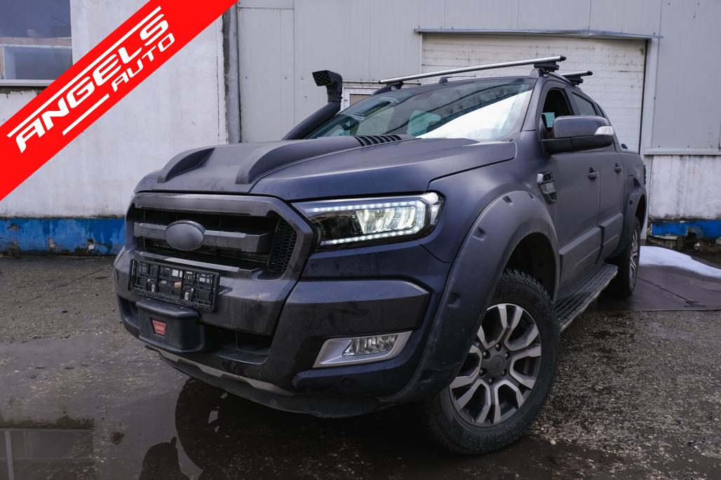 Faruri compatibile cu Ford Ranger (2015-2020) LHD Negru Semnal Dinamic LED Light Bar - imagine 7