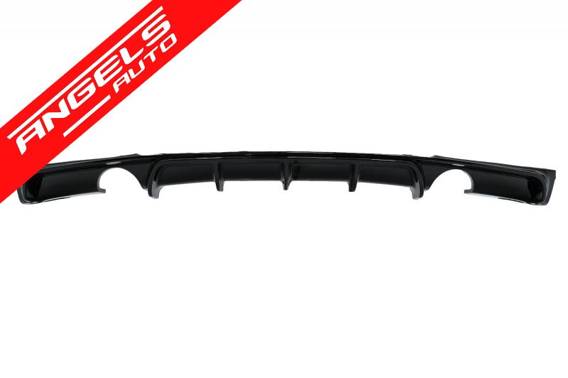 Difuzor Bara Spate Dublu compatibil cu BMW Seria 3 F30 F31 (2011-2019) M Piano Black - imagine 2