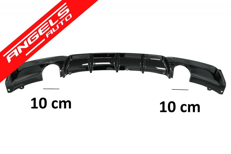 Difuzor Bara Spate Dublu compatibil cu BMW Seria 3 F30 F31 (2011-2019) M Piano Black - imagine 8