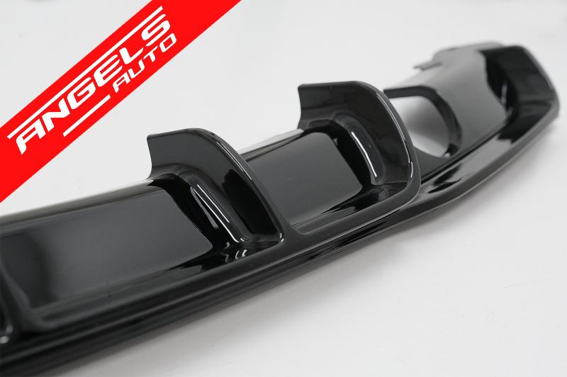 Difuzor Bara Spate Dublu compatibil cu BMW Seria 3 F30 F31 (2011-2019) M Piano Black - imagine 5