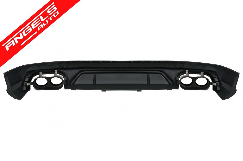 Difuzor Bara Spate compatibil cu Audi Q5 SUV FY S-Line (2018-2020) + Tobe Crom - imagine 4