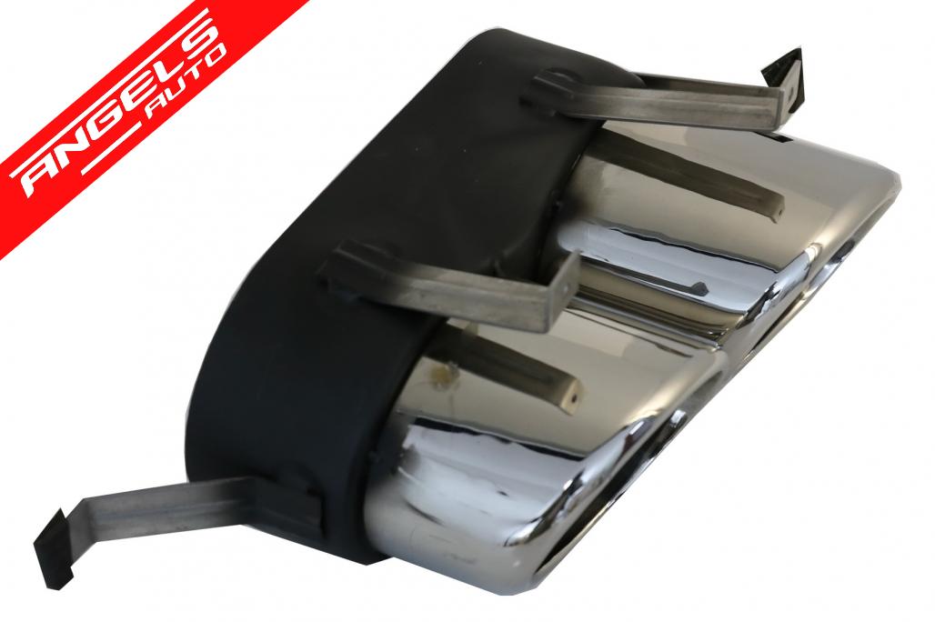 Difuzor Bara Spate compatibil cu Audi Q5 SUV FY S-Line (2018-2020) + Tobe Crom - imagine 6