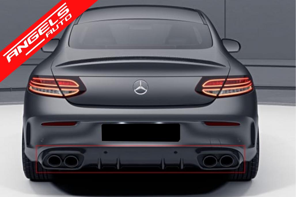 Difuzor Bara Spate cu Tobe compatibil cu Mercedes C-Class C205 A205 C43 Night Look - imagine 2