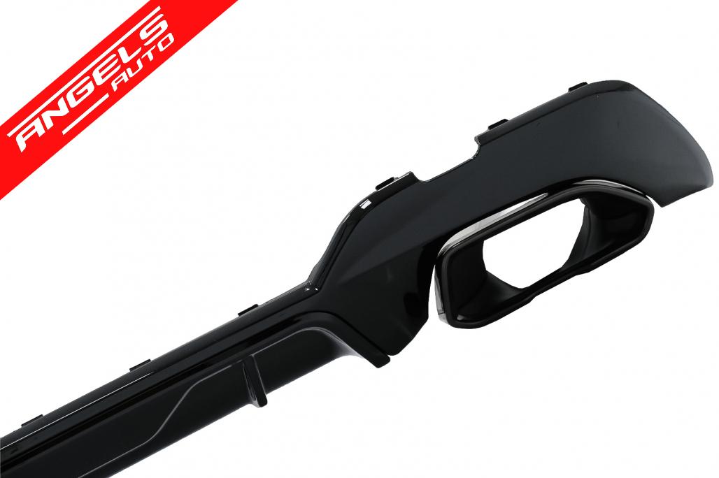 Difuzor Bara Spate cu Tobe compatibil cu BMW G20 G28 G21 2019-up M340i Design Negru - imagine 2