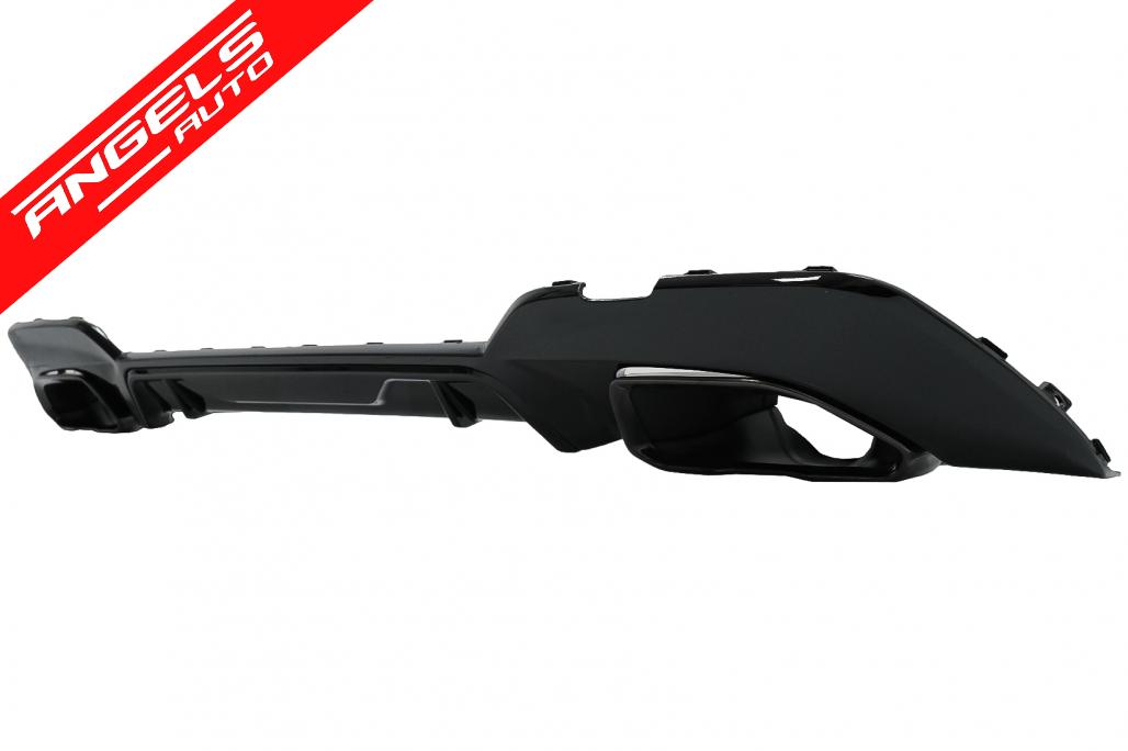 Difuzor Bara Spate cu Tobe compatibil cu BMW G20 G28 G21 2019-up M340i Design Negru - imagine 3