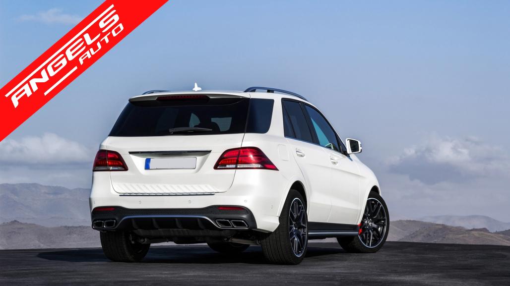 Difuzor Bara Spate cu Tobe Crom compatibil cu Mercedes GLE W166 SUV Sport Line Look - imagine 8