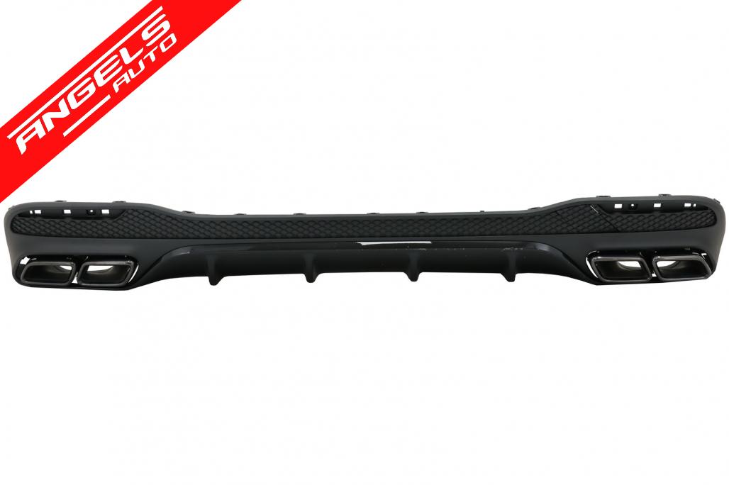Difuzor Bara Spate cu Tobe compatibil cu Mercedes GLE W166 SUV Sport Line Night Pack