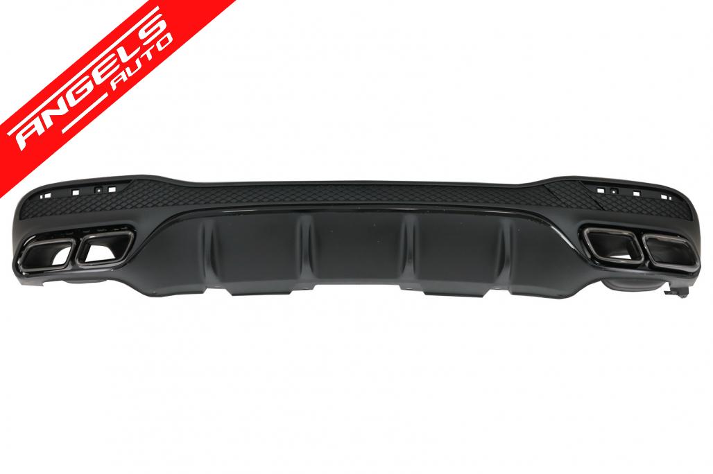 Difuzor Bara Spate cu Tobe compatibil cu Mercedes GLE W166 SUV Sport Line Night Pack - imagine 2