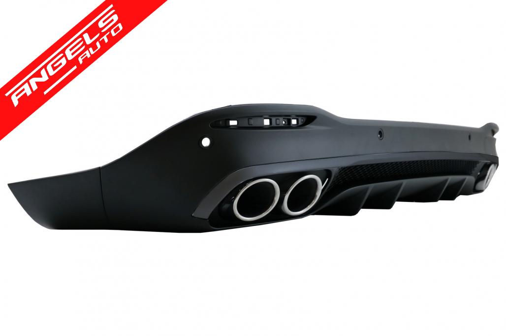 Difuzor Bara Spate cu Tobe compatibil cu Mercedes GLE W167 SUV 2019+ GLS53 Look - imagine 2