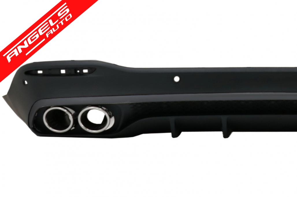 Difuzor Bara Spate cu Tobe compatibil cu Mercedes GLE W167 SUV 2019+ GLS53 Look - imagine 3