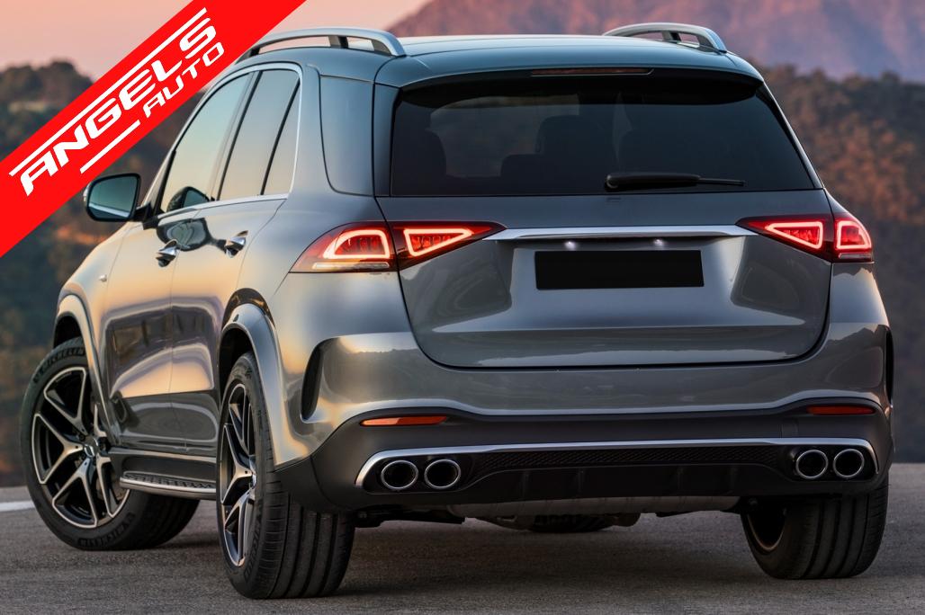 Difuzor Bara Spate cu Tobe compatibil cu Mercedes GLE W167 SUV 2019+ GLS53 Look - imagine 8