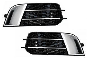 Grile Laterale compatibile cu Audi A1 (8X) 2010-up RS1 Look Negre